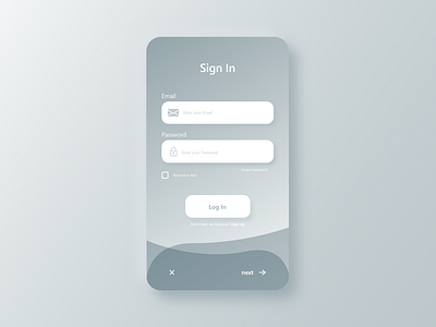 Sign In UI Design IOS App
