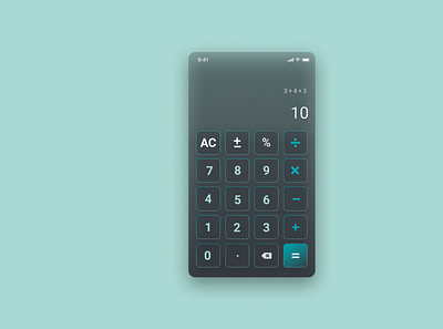 Daily UI - 004 - Calculator dailyui design ui uidesign