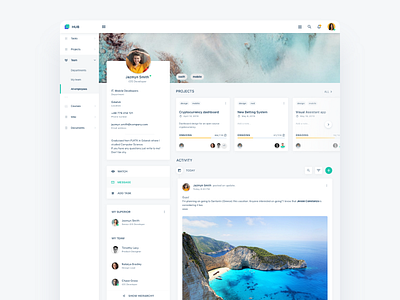 HR System - Profile view