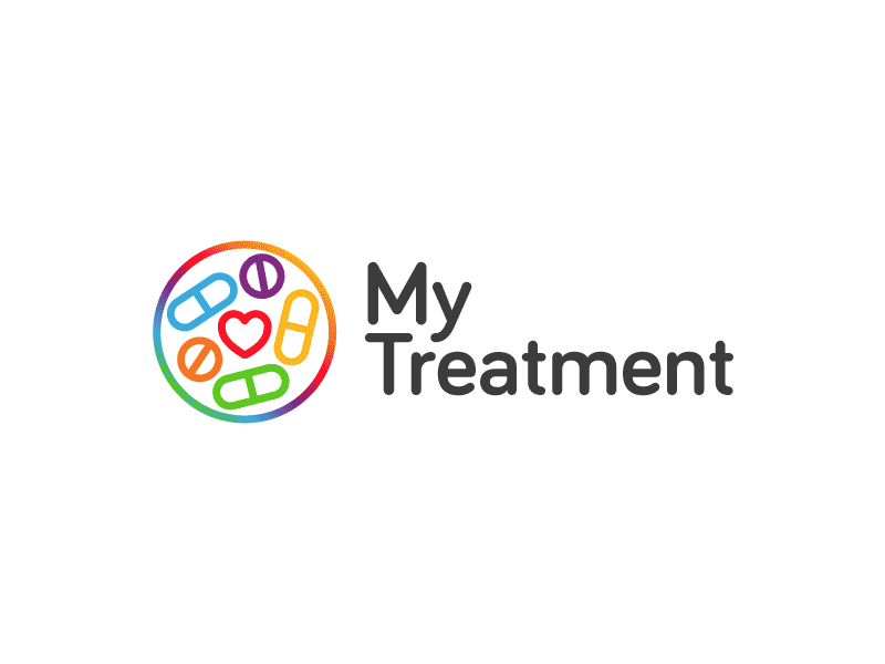 My Treatment Logo app brand identity iphone logo mark pill reminder