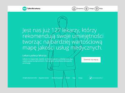 Tylko dla lekarzy / Only for doctors clean design doctor doctors graphic main medical new site ui webdesign