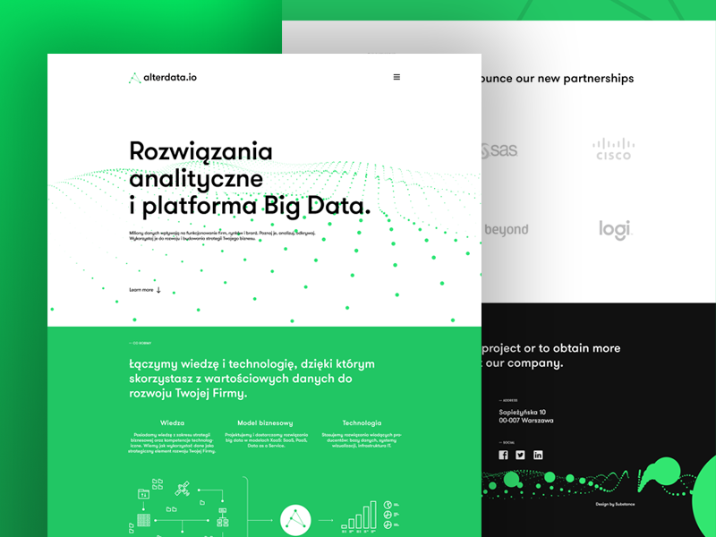 Alterdata is live! substance homepage webiste uidesign ui webdesign alterdata web