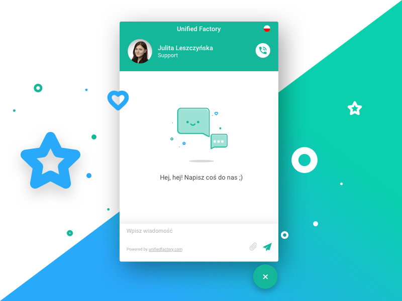 Unified Factory Messenger unified factory ui design widget ux ui messenger