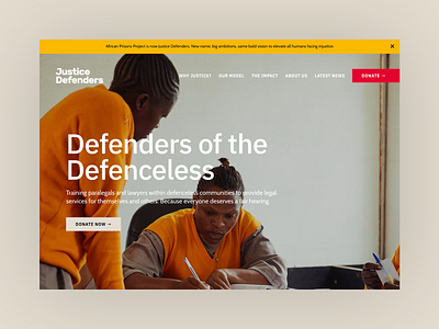 Justice Defenders law lawyer nonprofit web design