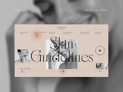 Skin Specialists - Website Concept beauty industry branding design digital design modern design squarespcae ui uiux webflow website