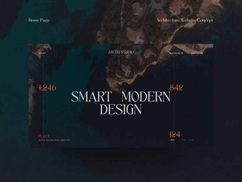 Architect & Design Company Website Concept architectural architecture design architecture website architecture website concept branding design digital design modern design ui ui ux uidesign uiux web design webflow website