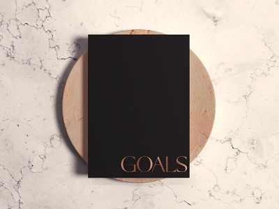 Goals Journal Cover Design stationary