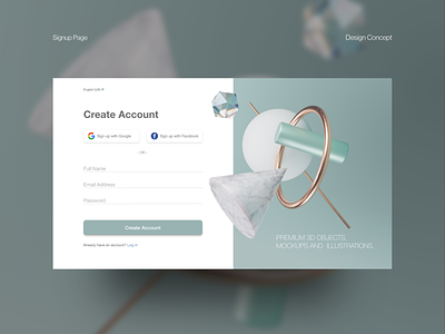 Signup Page - Design Concept