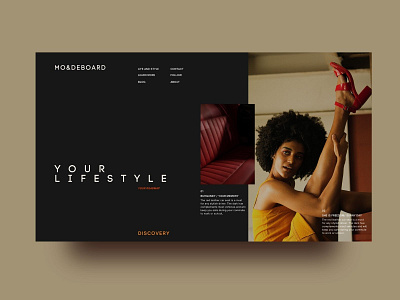 Lifestyle in Fashion - Website Concept