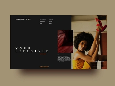 Lifestyle in Fashion - Website Concept branding design digital design fashion website modern design modern webdesign nz webdesign stylish website trends trendy webdesign ui ui designer uiux ux designer web design webflow website website fashion