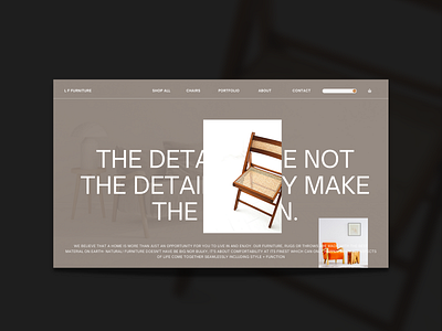L F Furniture  - Website Concept