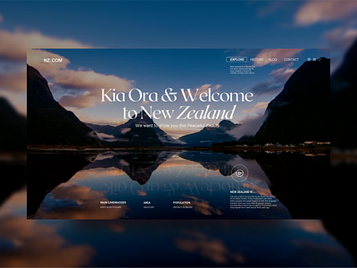 New Zealand  - Website Concept