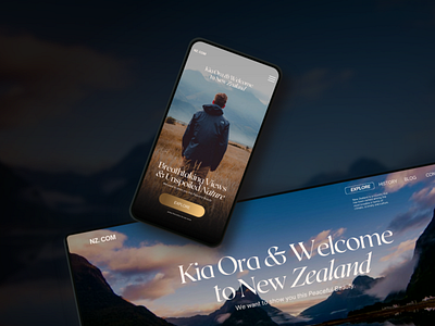New Zealand  - Website Concept (Mobile Version)