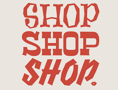 SHOP design graphic design lettering logo vector