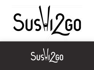 Sushi2Go — Restaurant Logo brand branding food hand drawn logo restaurant sushi