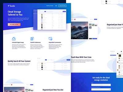 Cloud Storage App - Landing Page cloud app landing saas saas design ui design web design