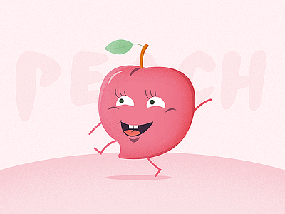 Day46 - Illustrator peach day illustrator peach pink
