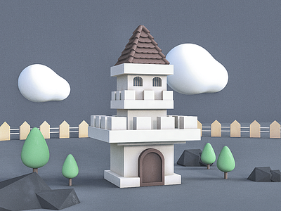 C4D - Castle