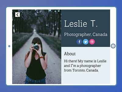 Daily UI Day 006 - User Profile 006 clean dailyui minimalistic user profile