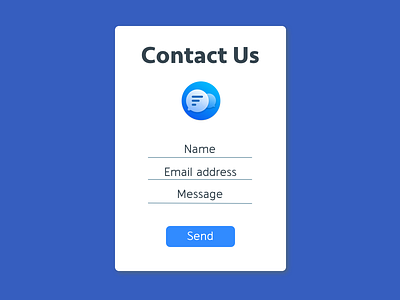 Daily UI Day 28 - Contact Us