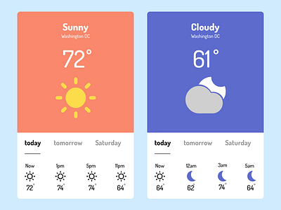Daily UI Day 37 - Weather 037 dailyui day37 ui ux weather