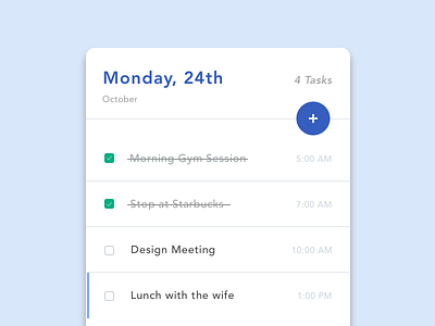 Daily UI Day 42 - Todo List