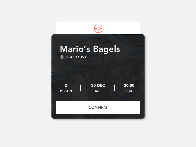 Daily UI Day 54 - Confirm Reservation reservation confirm 054 day54 ux ui dailyui