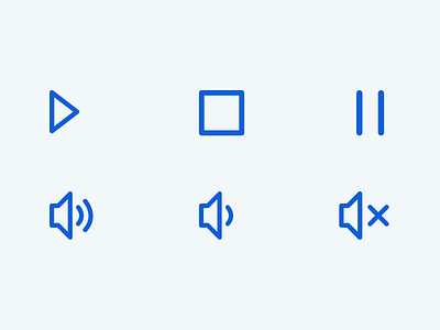 Daily UI Day 55 - Icon Set 055 buttons dailyui day55 icon music play set ui ux