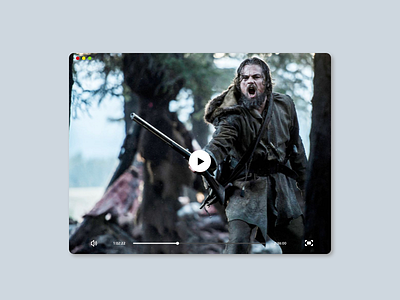 Daily UI Day 57 - Video Player 057 dailyui day57 player ui ux video