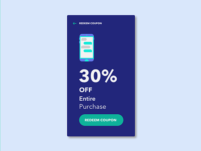 Daily UI Day 61 - Redeem Coupon