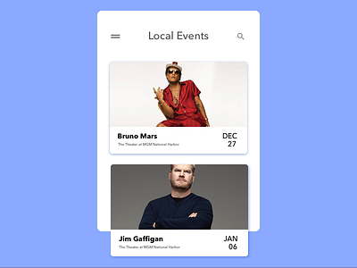 Daily UI Day 70 - Event Listing