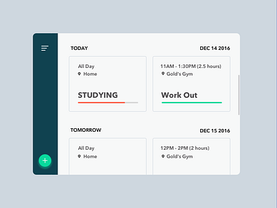 Daily UI Day 71 - Schedule 071 dailyui day71 schedule ui ux