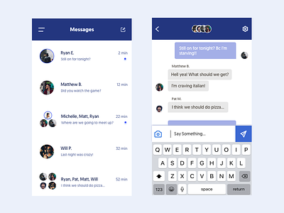 Messaging App app concept messaging ui ux