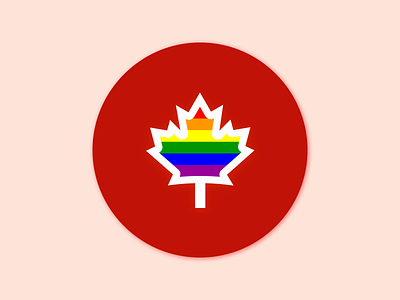 Canadian Love canadian lgbt lgbtq love pride rainbow sticker mule