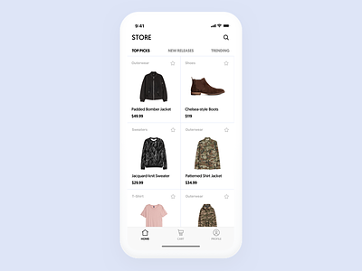 Shop App app ecommerce iphone shop ui ux x