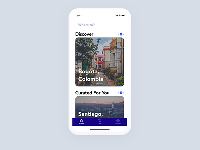 Flight Booking App - Home Page app booking concept flight home iphone screen x
