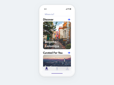 Flight Booking App - Home Page app booking concept flight four iphone mobile take ui x