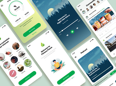 Fitness Flame fitness app fitness design mobile app mobile design