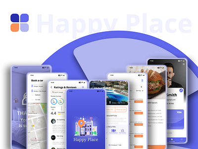 HappyPlace booking app booking design mobile app mobile design