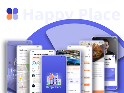 HappyPlace booking app booking design mobile app mobile design