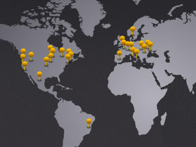 M&A grid map pins pixel