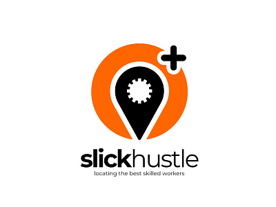 SLICK HUSTLE LOGO app branding design flat graphic design human resource icon logo minimal skill vector