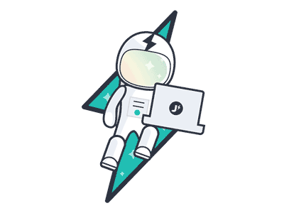 Jimmynaut Sketch animation astronaut cartoon gif illustration laptop lightning space spacesuit vector white