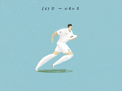 Uruguay vs Egypt football illustration