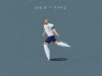 England vs Panama football illustration