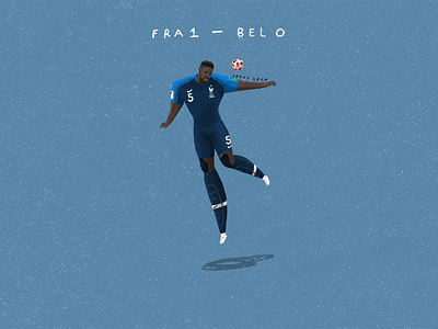 France vs Belguim football illustration