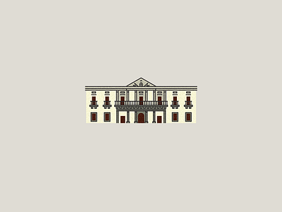 Cabildo de Montevideo building design icon identity illustration montevideo vector