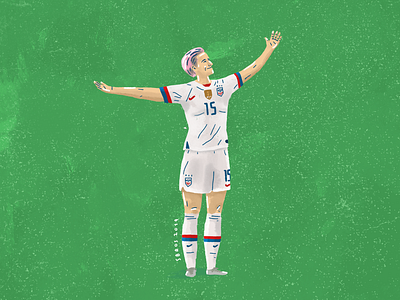 Rapinoe football illustration