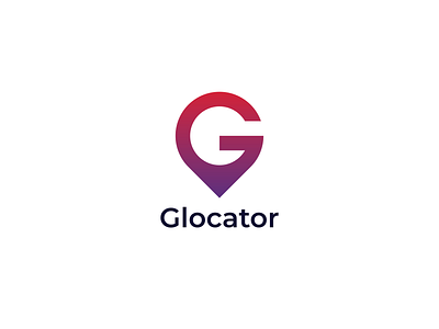 Glocator Logo Design, Minimalist logo, Modern logo Design