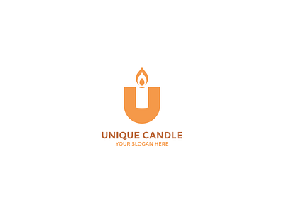 Unique Candle Logo, U letter logo, Candle Logo candle candle logo candle logo design candles creative logo logodesign minimalist logo monogram smpile unique unique logo